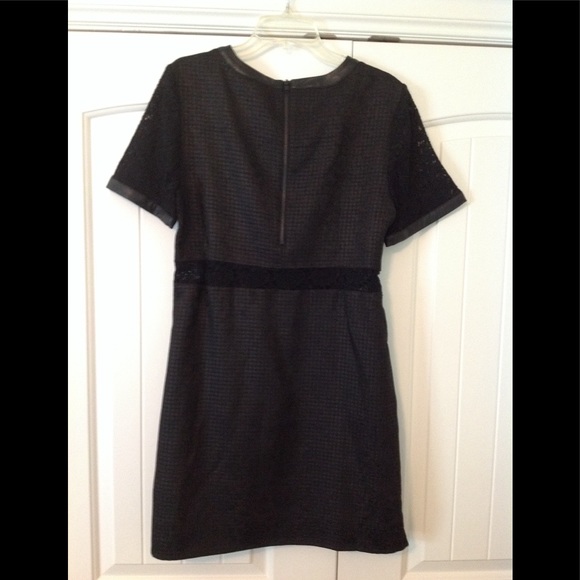 🎁NWT Walter Baker Black Textured Dress L - Picture 6 of 6